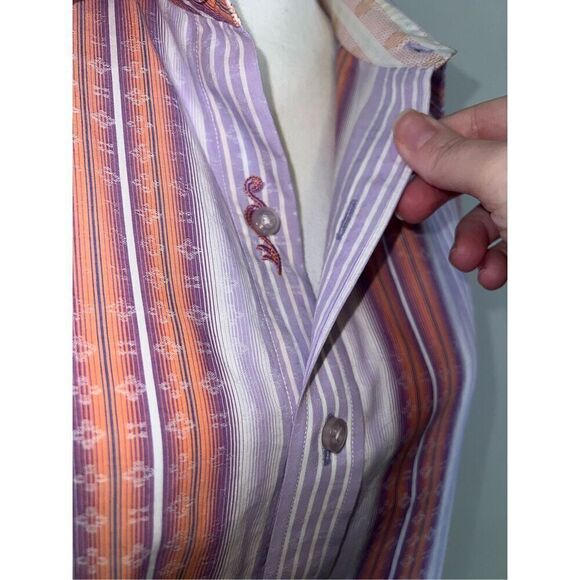 Robert Graham Brushpopper Button Down Mens Large - Picture 9 of 9
